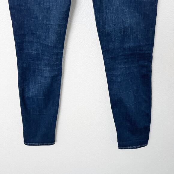 [Madewell] Dark Hayes Wash 10" High Rise Skinny Jeans Stretch Denim Size 26 - Picture 5 of 11